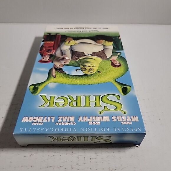 SHREK 2001 Animated Movie VHS Special Edition Large Case Big Box - NO MOLD - Picture 6 of 7